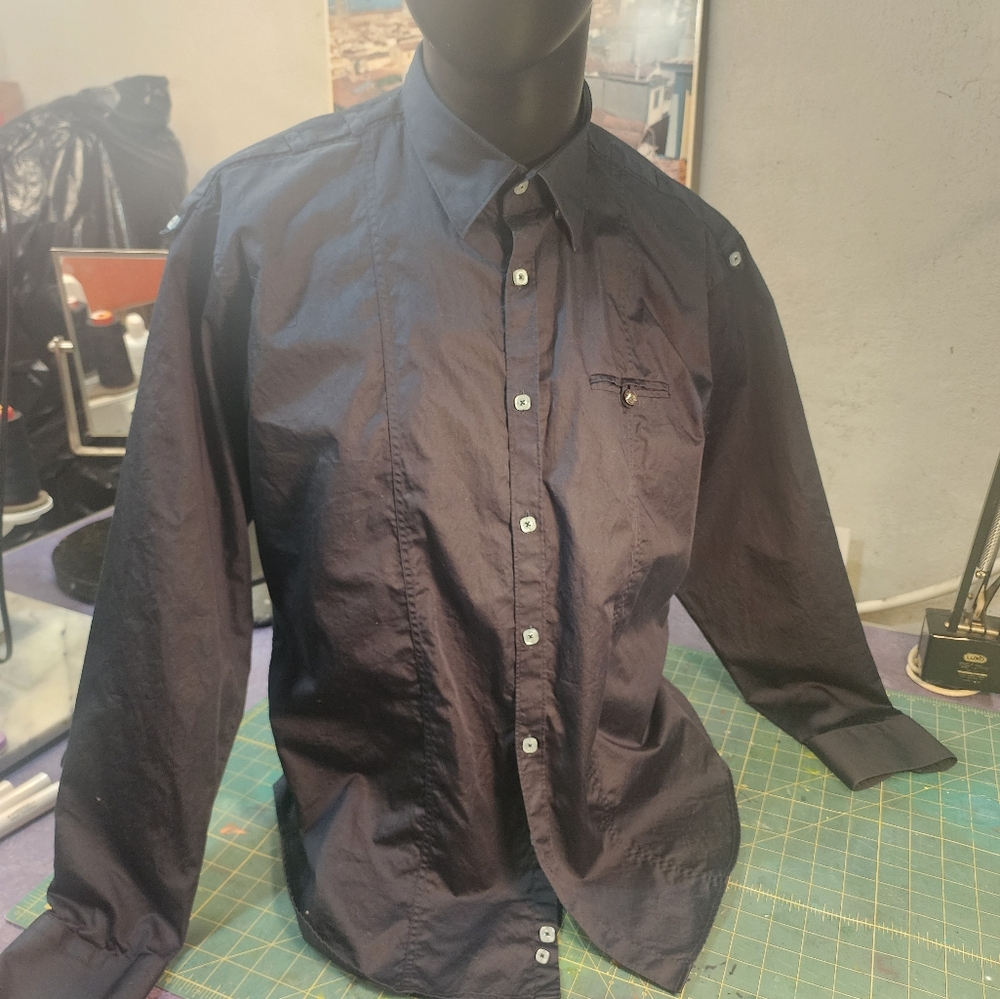 Stone Rose ( Purple Velvet Collection) Deep Blue Young Mans shirt